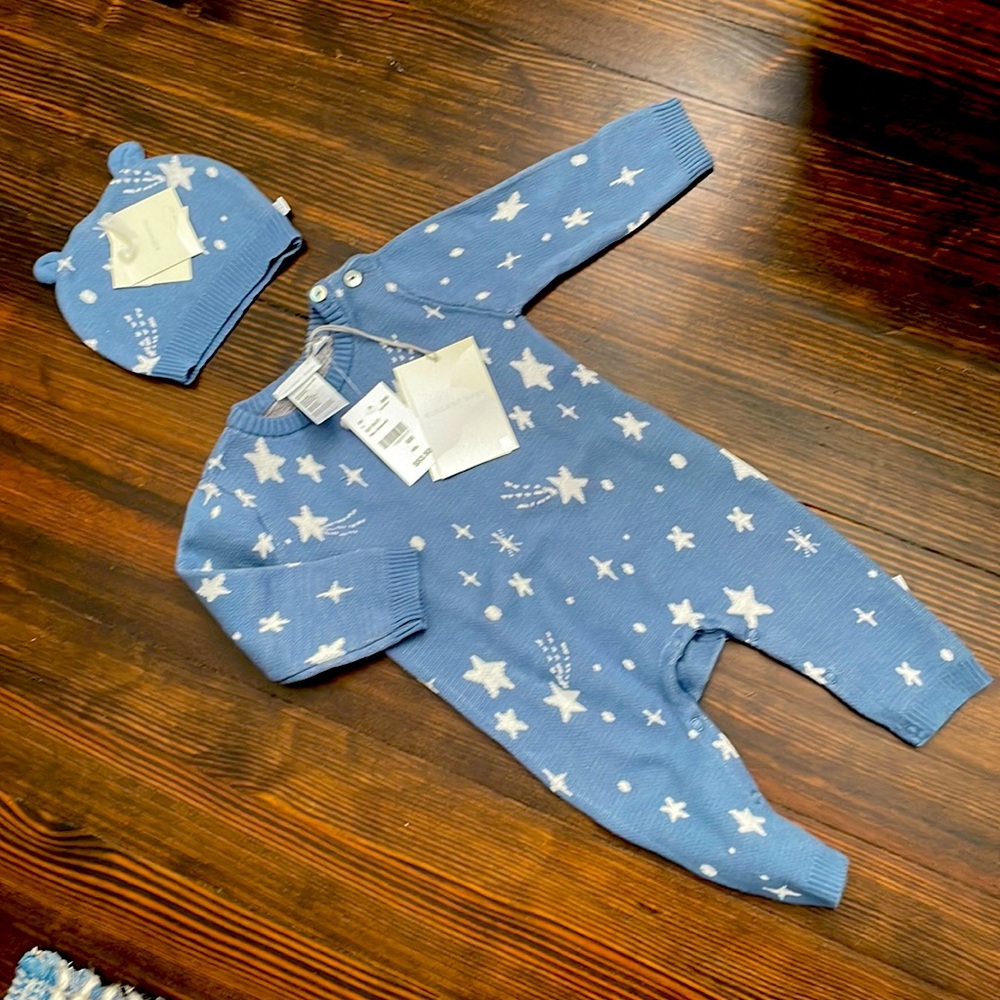 Elegant Baby onesie and cap
